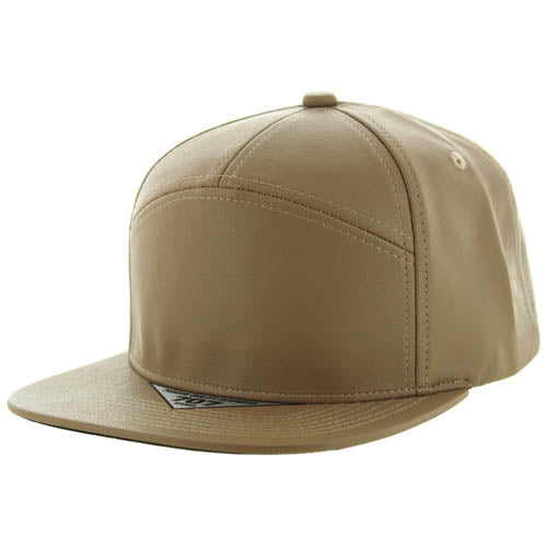 707PU | PU LEATHER HAT - Khaki