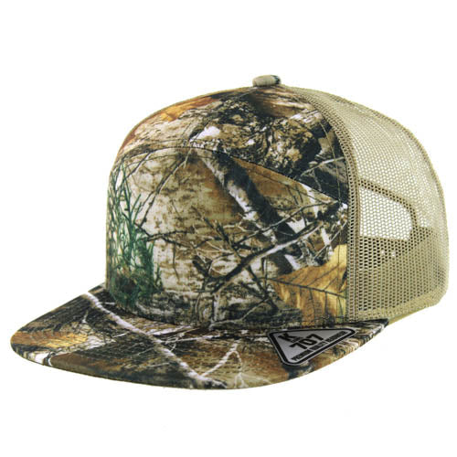 707T | TRUCKER HAT - Hunting Camo/Khaki
