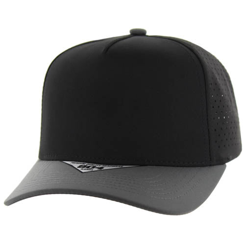 804DP | PERFORATED HAT - Black/Charcoal