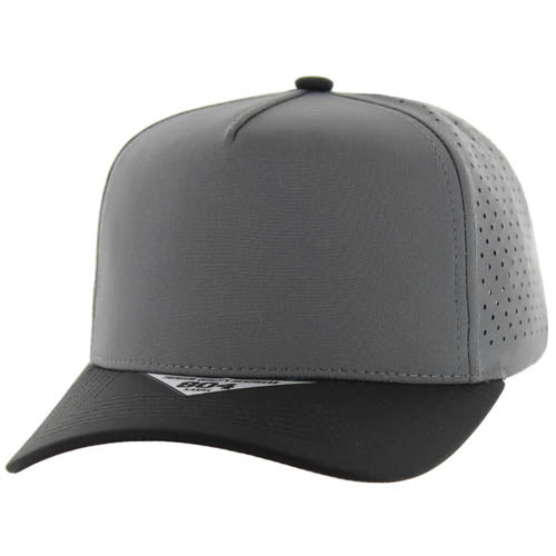 804DP | PERFORATED HAT - Charcoal/Black