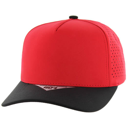 804DP | PERFORATED HAT - Red/Black