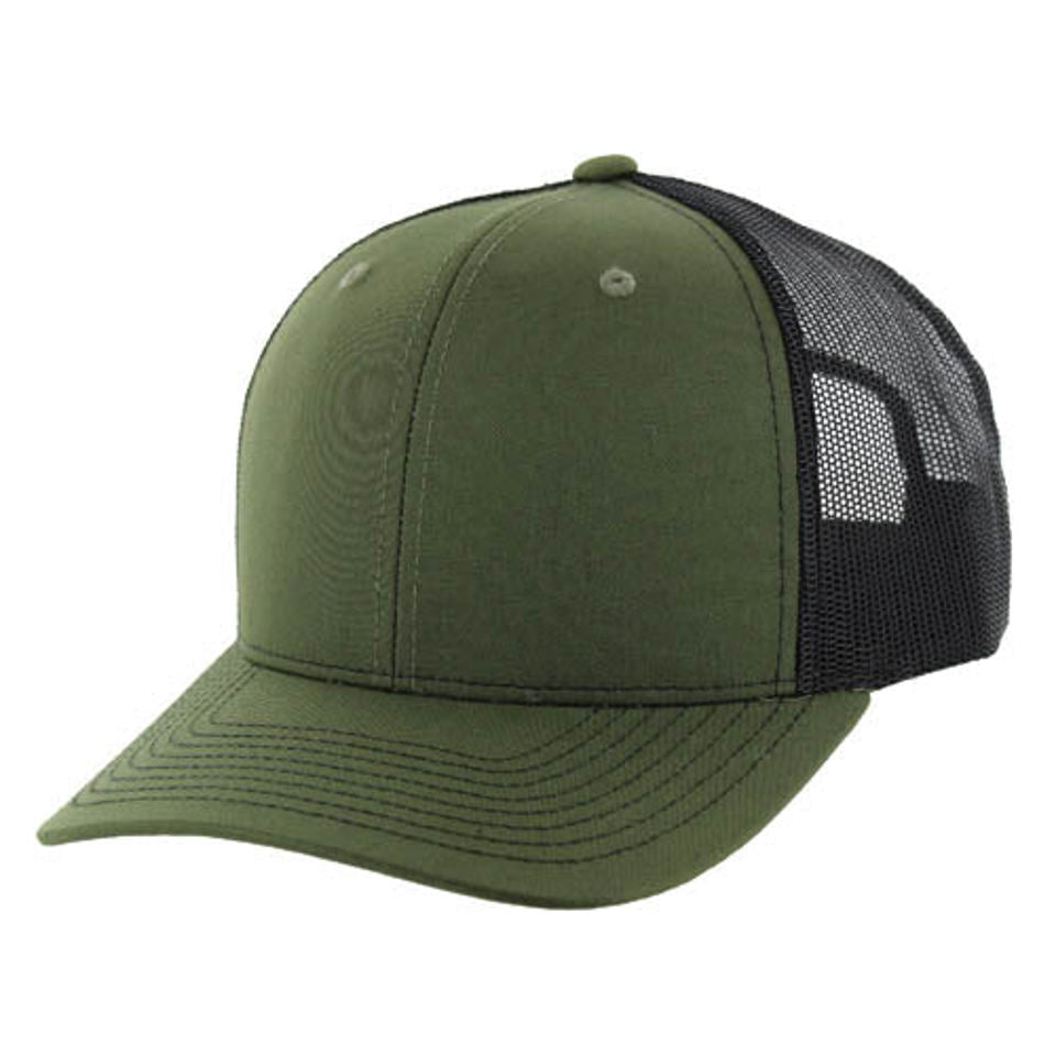 815T | TRUCKER HAT - Olive/Black