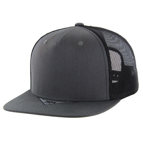 301-5PT | TRUCKER HAT - Charcoal/Black