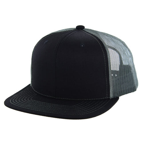 301-6PT | TRUCKER HAT - Black/Charcoal