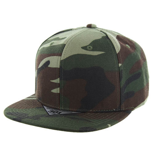 301AA-6P | ACRYLIC HAT - Green Camo