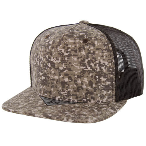 301DCT | DIGI CAMO TRUCKER HAT - Desert Digital Camo/Brown