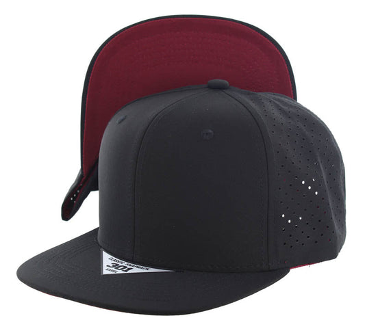 301DPS | PERFORATED SUBTONE HAT - Black (Burgundy)