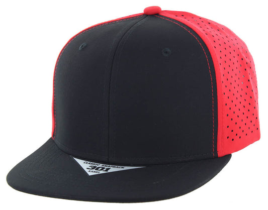 301DP | PERFORATED HAT - Black/Red