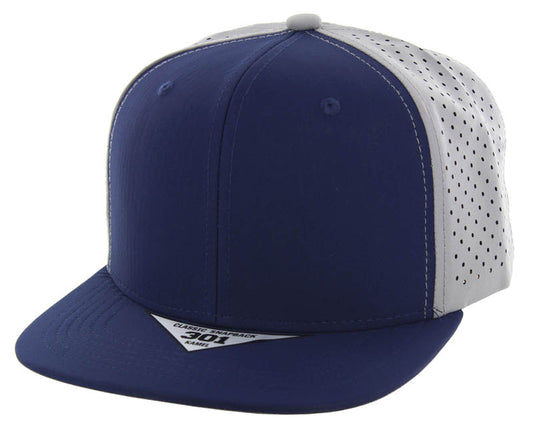 301DP | PERFORATED HAT - Navy/Light Grey