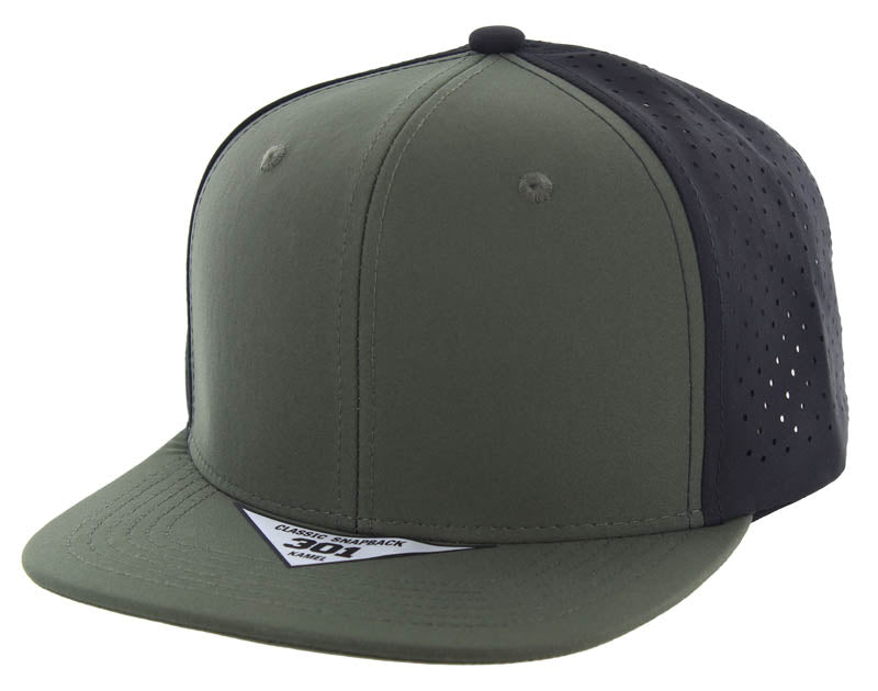 301DP | PERFORATED HAT - Olive/Black