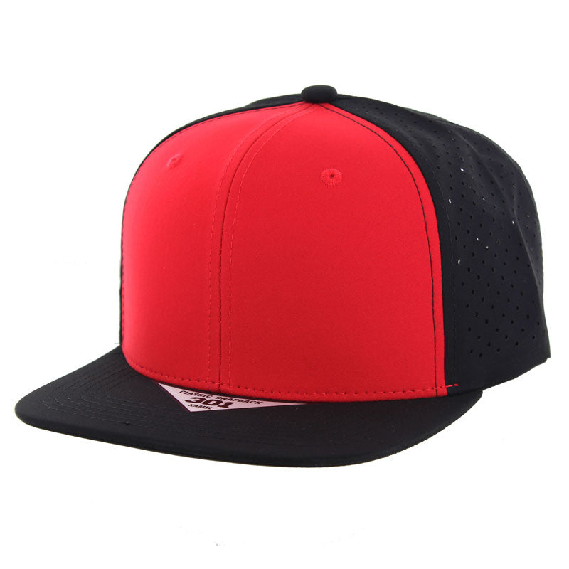 301DP | PERFORATED HAT - Red/Black/Black