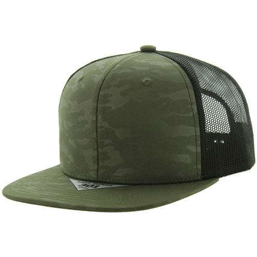 301FCT | FLEX CAMO TRUCKER HAT - Olive