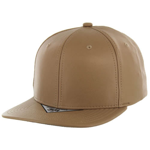 301PU | PU LEATHER HAT - Khaki