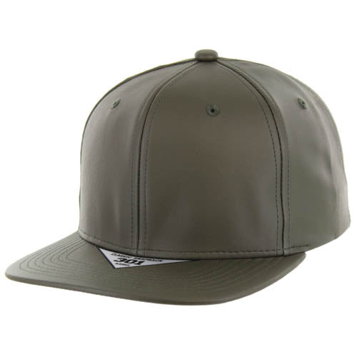 301PU | PU LEATHER HAT - Olive