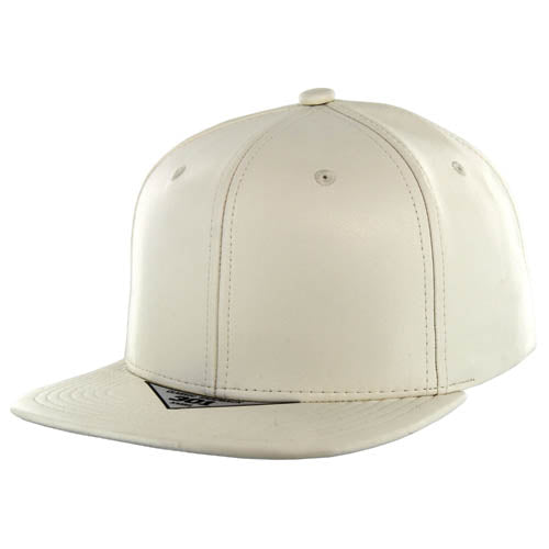 301PU | PU LEATHER HAT - White
