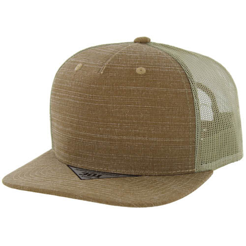301SLT | SLUB TRUCKER HAT - Caramel
