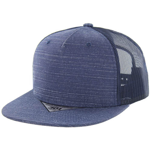 301SLT | SLUB TRUCKER HAT - Navy