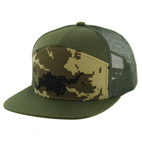 707DCT | DIGITAL CAMO TRUCKER HAT - Forest Digi Camo (#3)/Olive/Olive