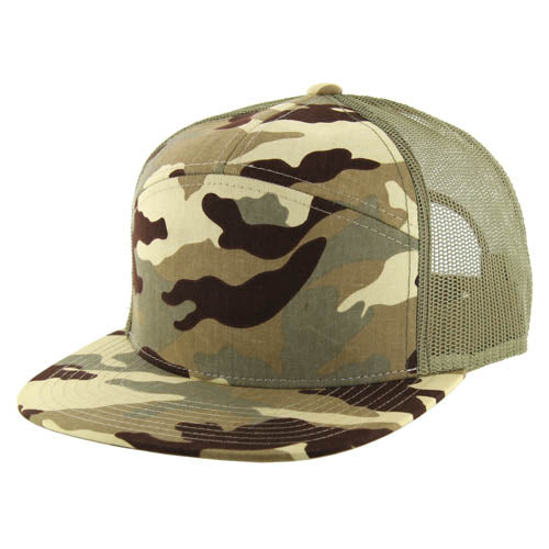 707T | TRUCKER HAT - Desert Camo (#10)/Desert Camo (#10)/Khaki