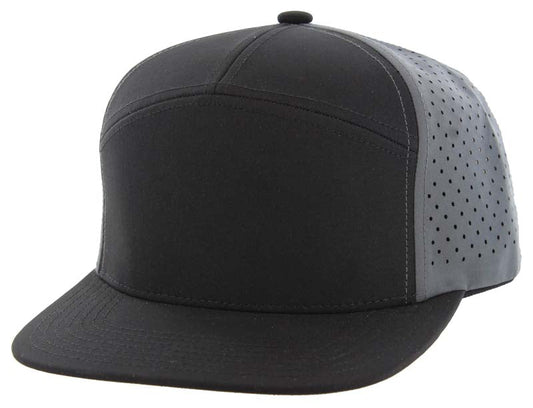 707DP | DIGITAL PERFORATED HAT - Black/Charcoal