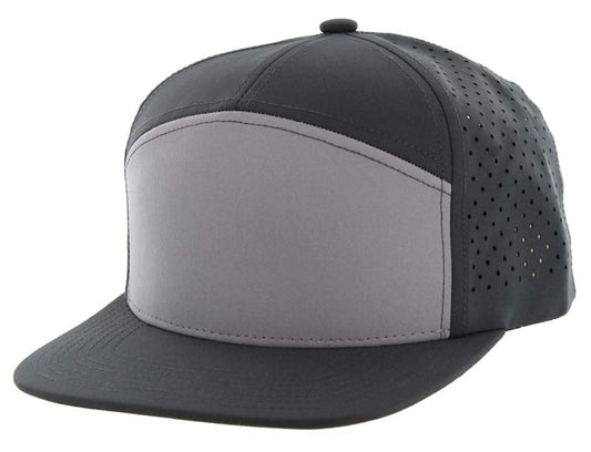 707DP | DIGITAL PERFORATED HAT - Grey/Charcoal/Charcoal