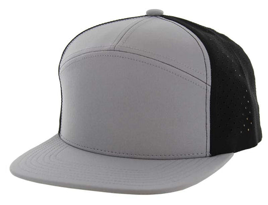 707DP | DIGITAL PERFORATED HAT - Grey/Black