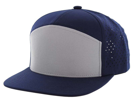 707DP | DIGITAL PERFORATED HAT - Grey/Navy/Navy