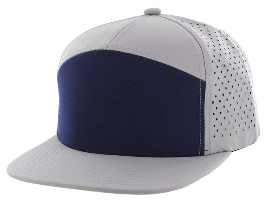 707DP | DIGITAL PERFORATED HAT - Navy/Grey/Grey