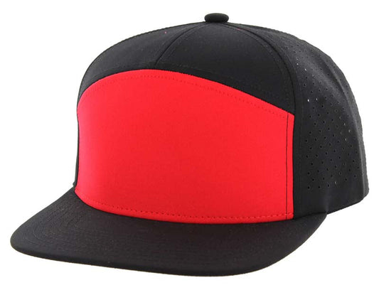 707DP | DIGITAL PERFORATED HAT - Red/Black/Black