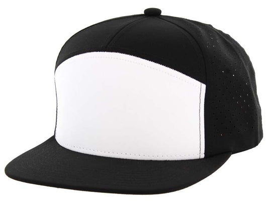 707DP | DIGITAL PERFORATED HAT - White/Black/Black
