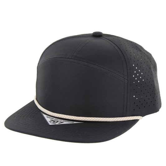 707DPR | PERFORATED ROPE HAT - Black (Khaki)