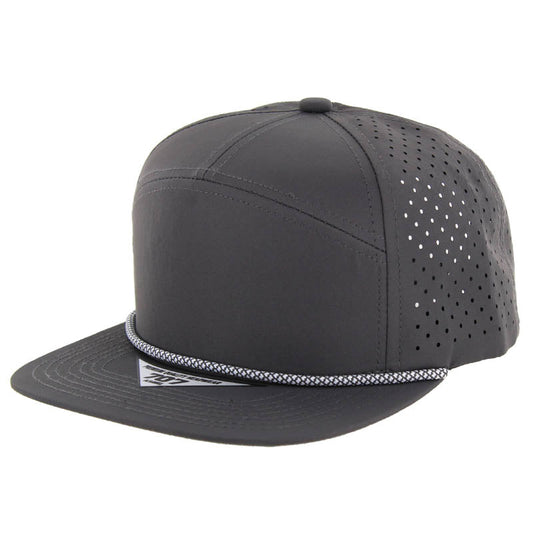 707DPR | PERFORATED ROPE HAT - Charcoal