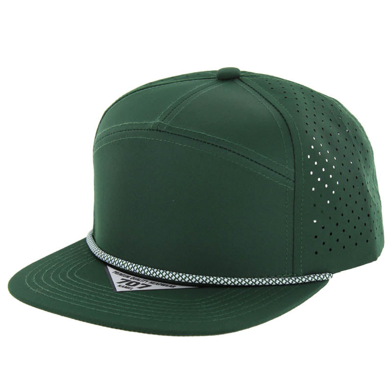 707DPR | PERFORATED ROPE HAT - Dark Green