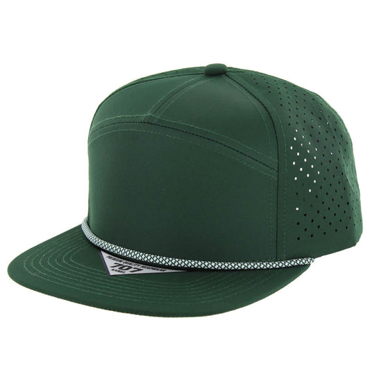 707DPR | PERFORATED ROPE HAT - Dark Green