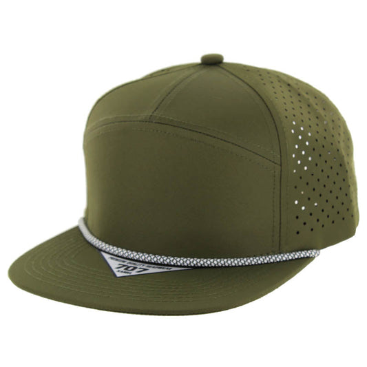 707DPR | PERFORATED ROPE HAT - Olive