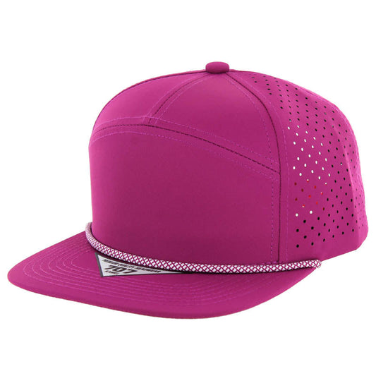 707DPR | PERFORATED ROPE HAT - Plum (Purple)