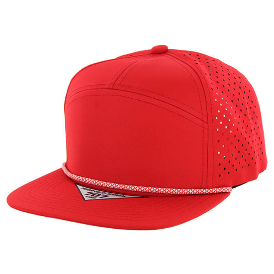 707DPR | PERFORATED ROPE HAT - Red