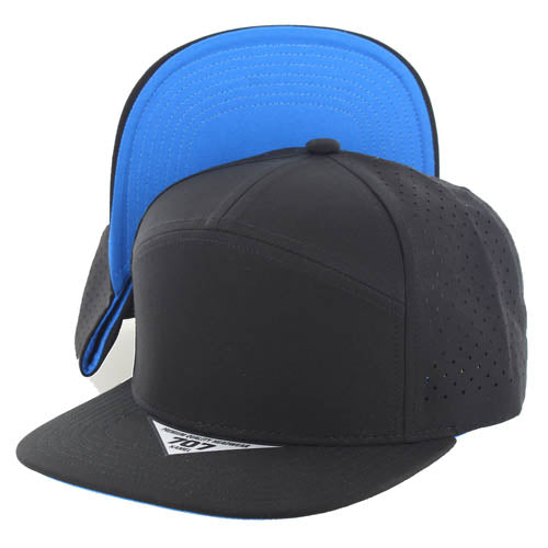 707DPS | PERFORATED SUBTONE HAT - Black (Aqua Blue)