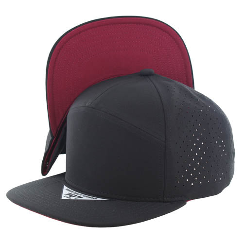 707DPS | PERFORATED SUBTONE HAT - Black (Burgundy)