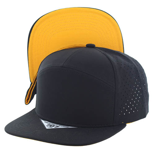 707DPS | PERFORATED SUBTONE HAT - Black (Gold)