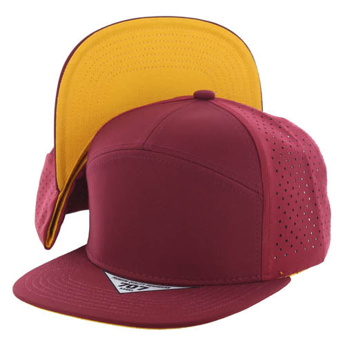 707DPS | PERFORATED SUBTONE HAT - Burgundy (Gold)