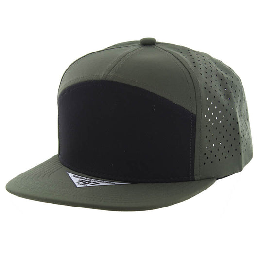 707DP | DIGITAL PERFORATED HAT - Black/Olive/Olive