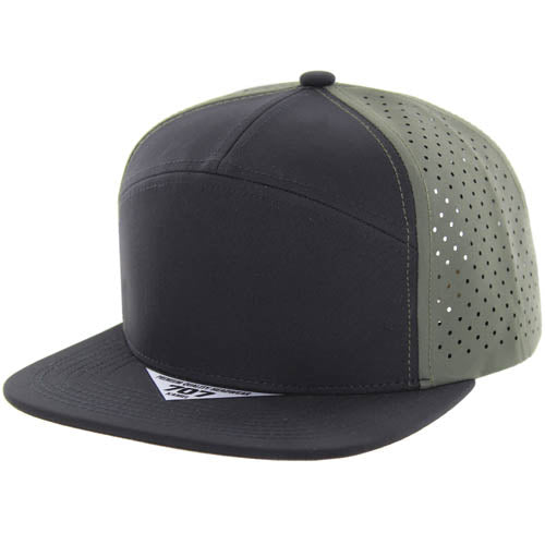 707DP | PERFORATED HAT - Black/Olive