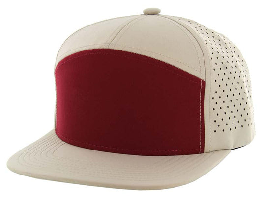 707DP | DIGITAL PERFORATED HAT - Burgundy/Khaki/Khaki