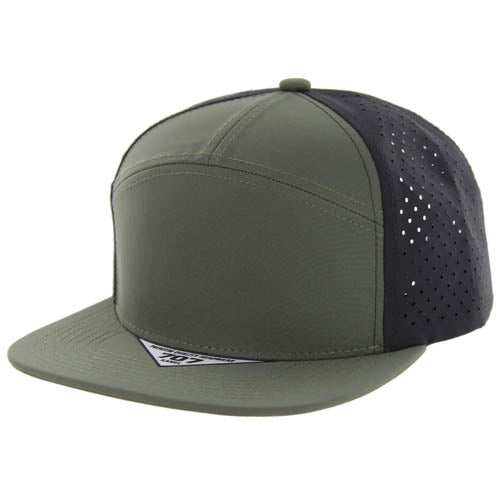 707DP | PERFORATED HAT - Olive/Black
