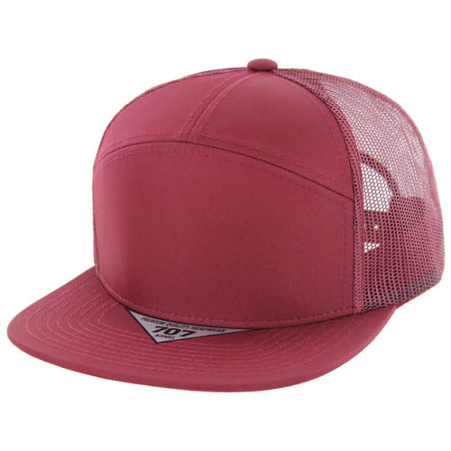 707NT | NANO TWILL TRUCKER HAT - Burgundy