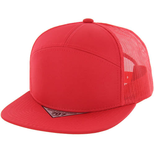 707NT | NANO TWILL TRUCKER HAT - Red