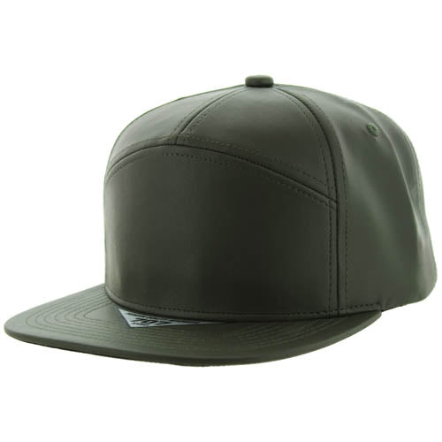 707PU | PU LEATHER HAT - Olive