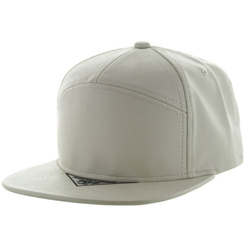 707PU | PU LEATHER HAT - White