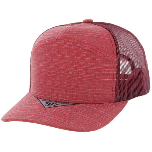 707SLT | SLUB TRUCKER HAT - Burgundy